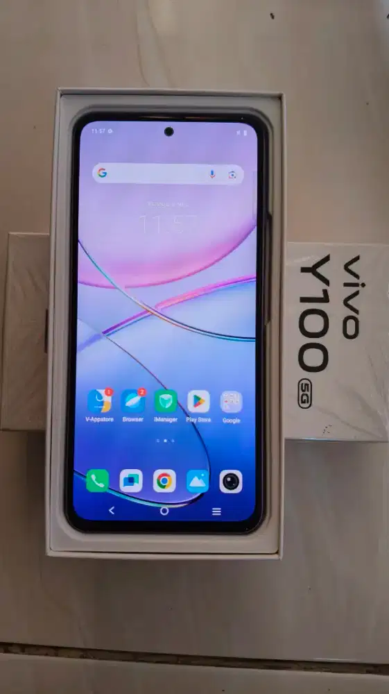 vivo y100 5g ram.8/128 mulus fullset sampe nota no minus