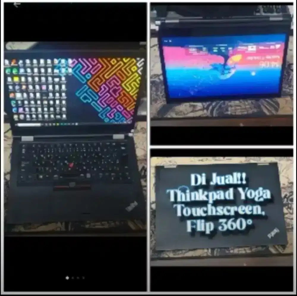 Laptop Lenovo Thinkpad Yoga ( putar 360, Touchscreen)