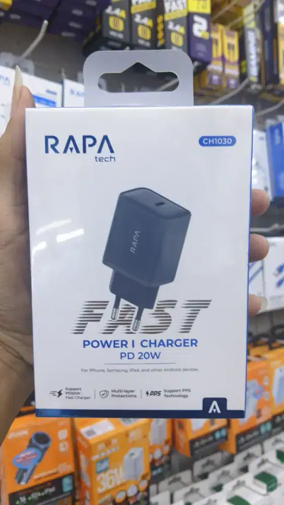 ADAPTOR CHARGER TYPE-C PORT RAPA TECH CH1030
