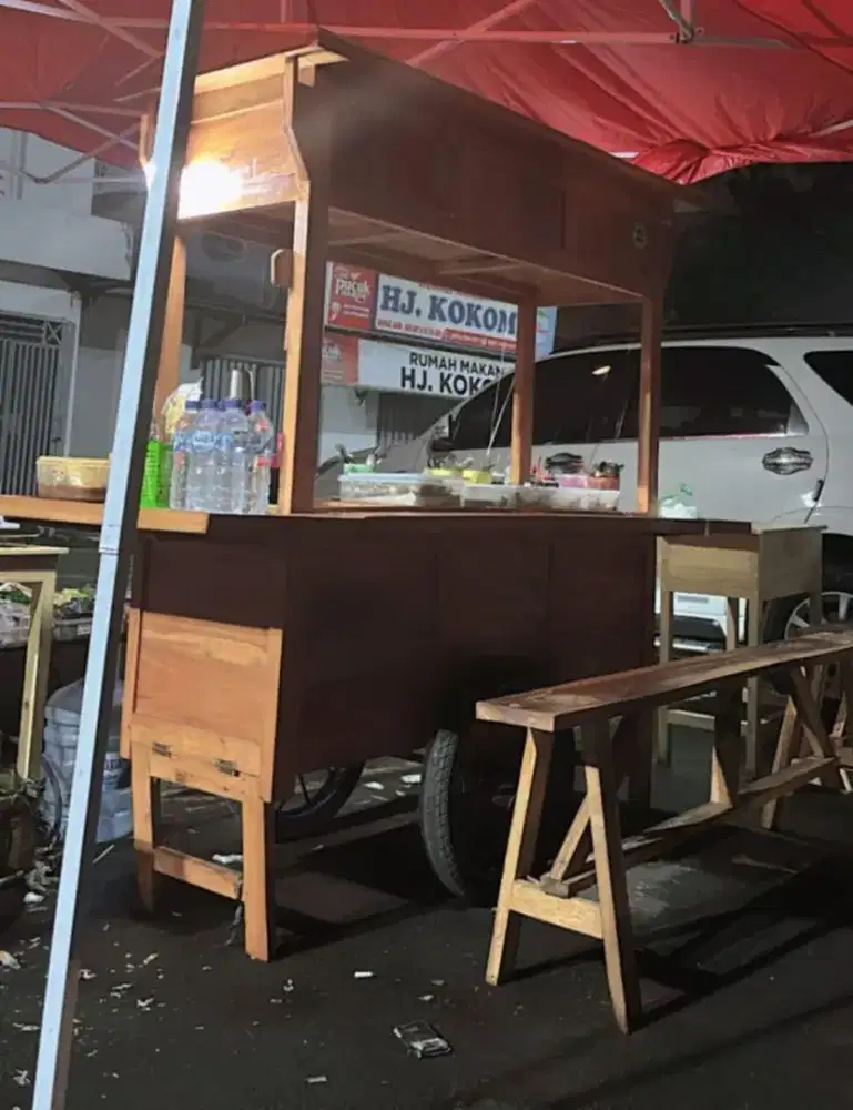 Gerobak angkringan full set murah