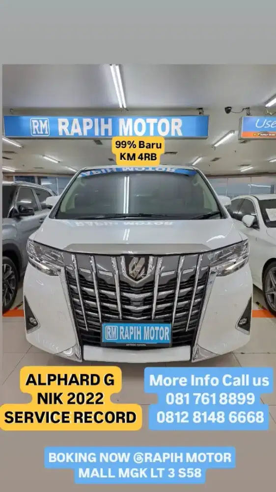 ALPHARD G 2022 Perfect Km4rb Putih