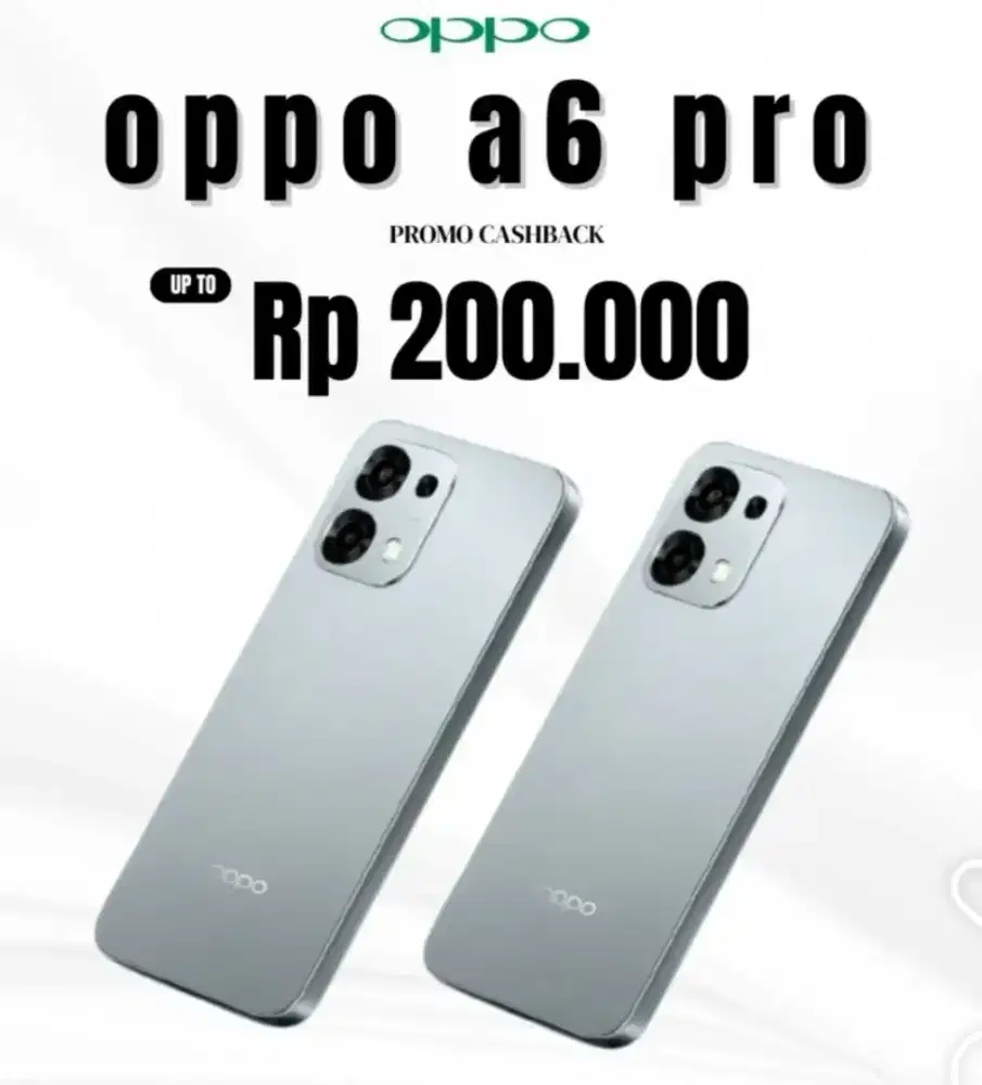 PROMO HP OPPO A6 pro 5g || CASHBACK 200 RIBU || BISA CICILAN KTP AJA