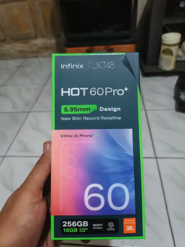 Infinite hot 60 pro plus  16/256 warna hitam
