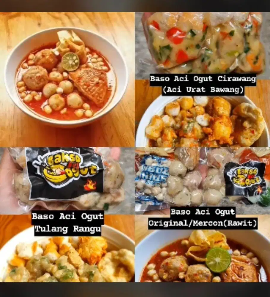 Bakso aci ogut berbagai varian