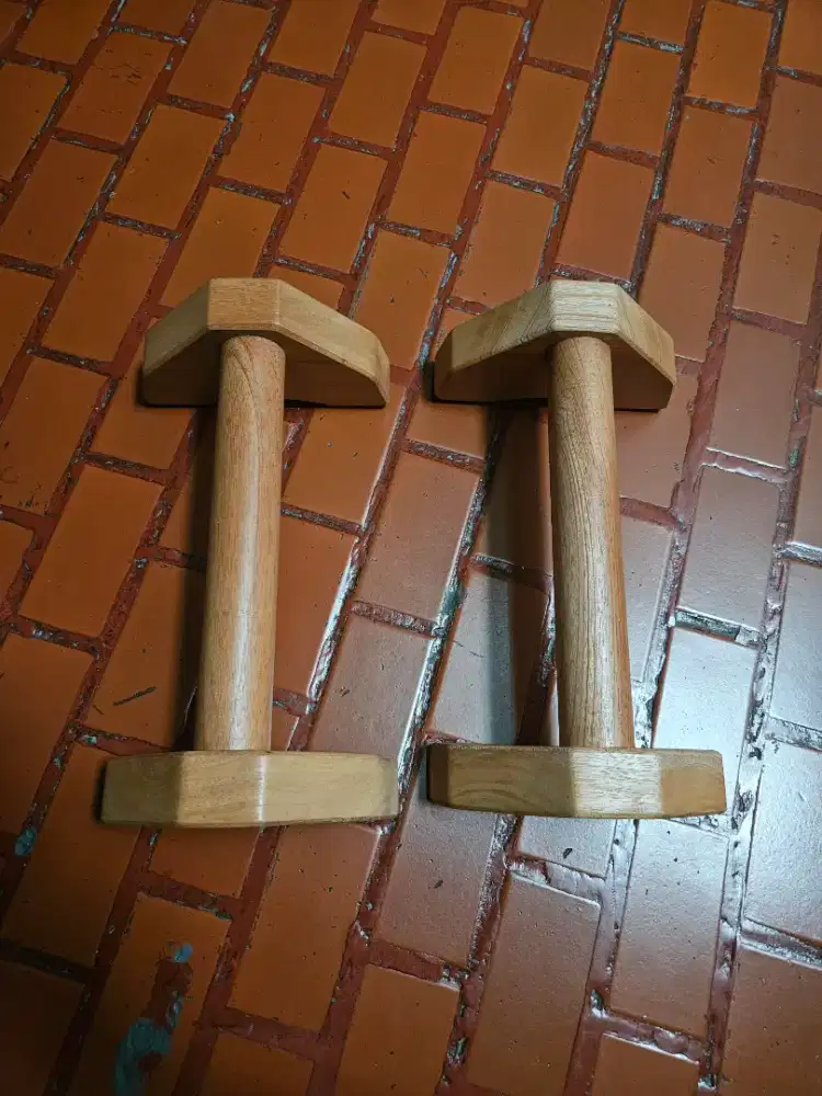 Push up Bar kayu / wooden parallettes felon low handstand push up bar