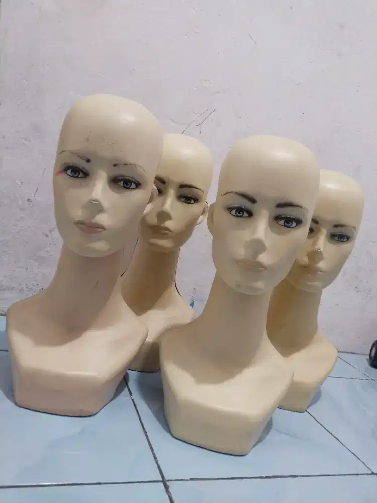 Manekin kepala wanita untuk jilbab, topi, ciput, dll