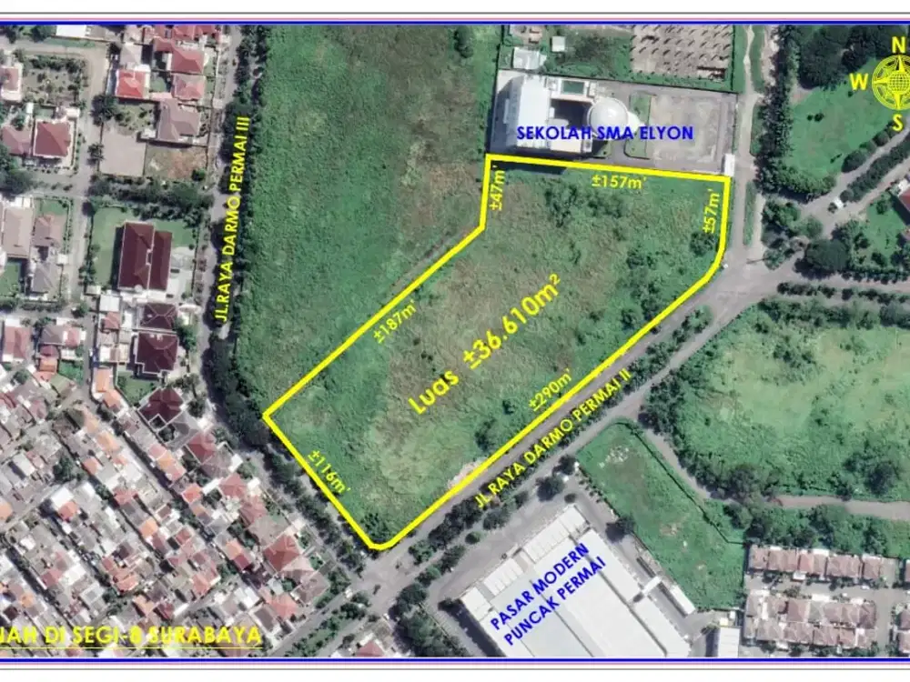 Kavling Tanah Raya Darmo Permai (Segi 8)