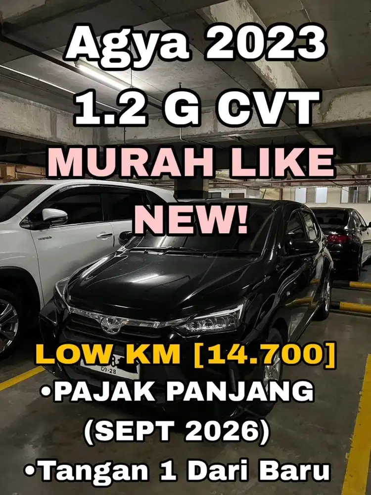 Toyota Agya 1.2 G CVT AT CASH!!!