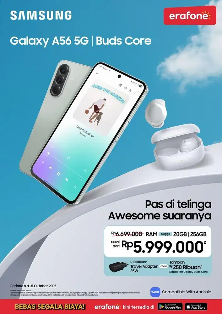Samsung A56 5G (kredit) Bunga Ringan di lotte capital