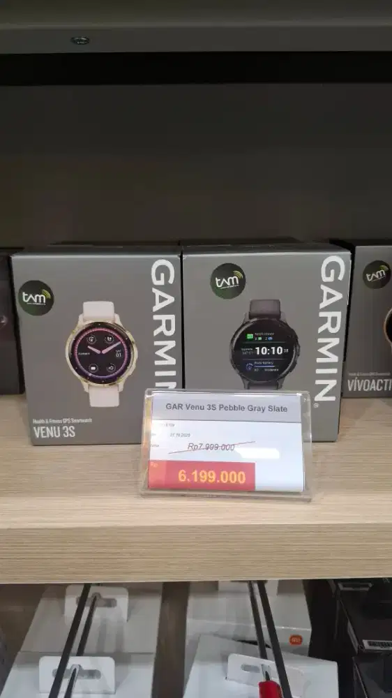 GAR Venu 3S Pebble Gray Slate, MURAH DAN DAPATKAN CASHBACK UP TO 1 JT