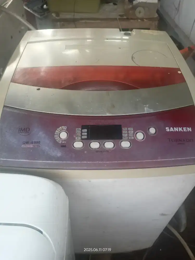 Mesin cuci Sanken 1 tabung sawangan pasir putih