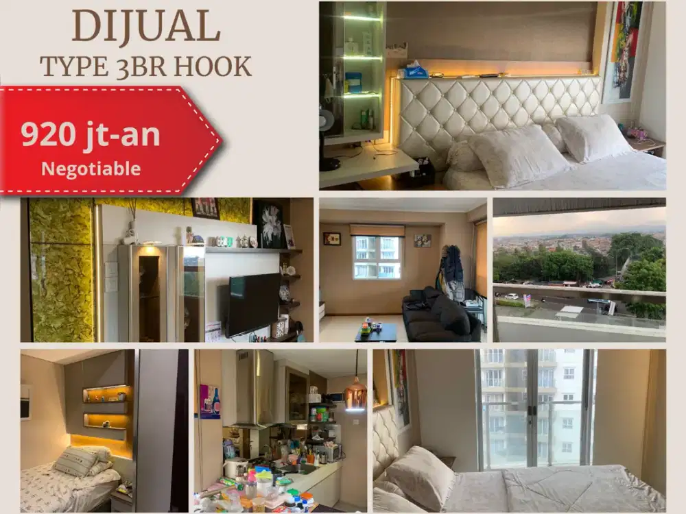 DIJUAL UNIT APARTEMENT TYPE 3 BEDROOM GATEWAY PASTEUR DEKAT MARANATHA