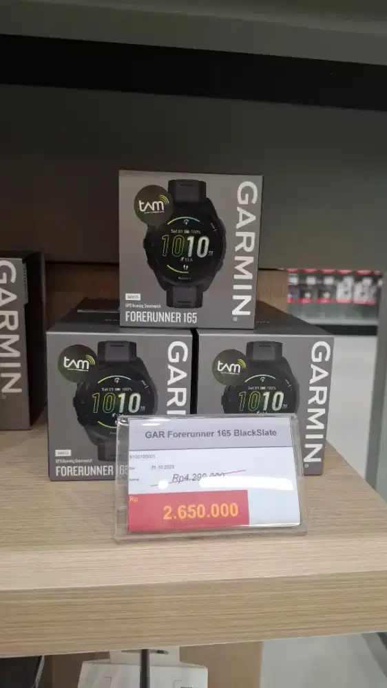 GAR Forerunner 165 BlackSlate , GAS CASHBACK UP TO 1JT  MURAH MERIAH