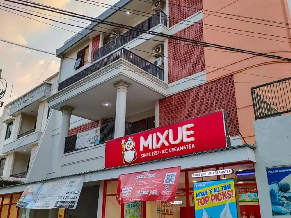 DIJUAL CEPAT - MIXUE (MOMOYO) & Kost Eksklusif 72 Kamar, Full Occupancy, ROI 10%++