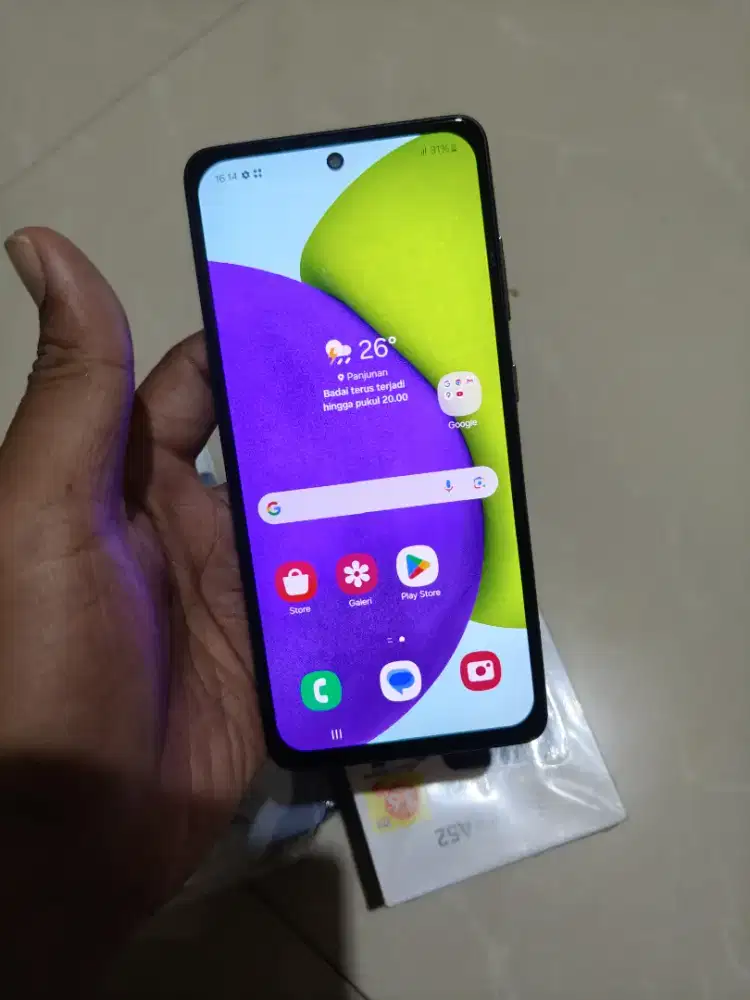 Samsung a52 128gb black fulset original