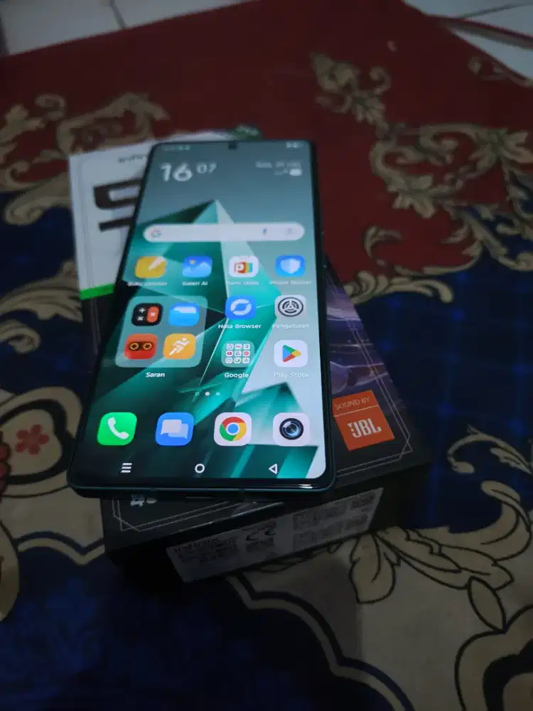 Infinix note 50 256gb gren fulset original