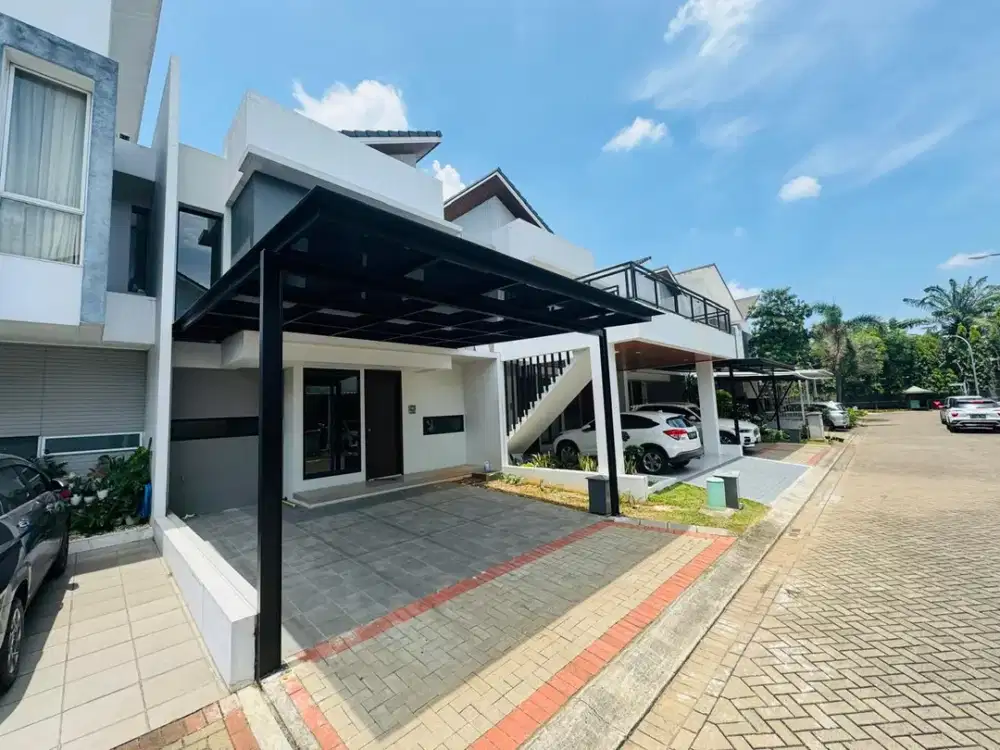 Rumah baru siap huni fully furnished di Bintaro Discovery Aluvia sektor 9 Bintaro