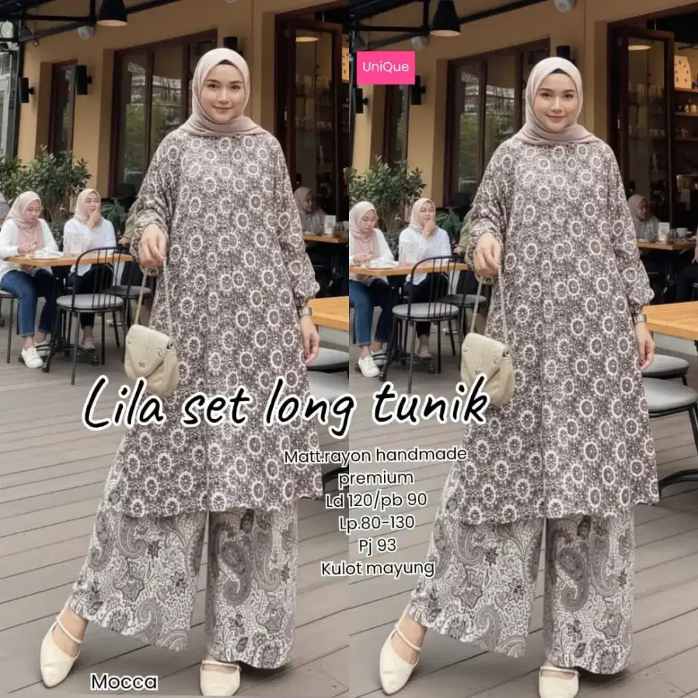 Rp160.000,-

SETELAN BATIK
Tunik & Kulot

Rayon Premium
Tunik