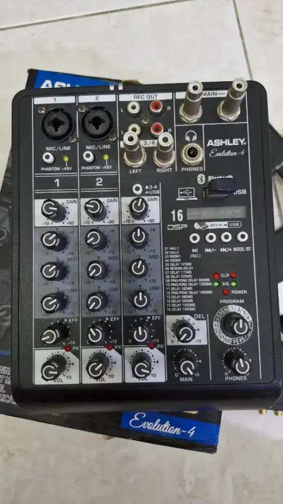 ASHLEY EVOLUTION-4 | MIXING CONSOLE PROFESIONAL (4 CHANNEL KOMPAK)