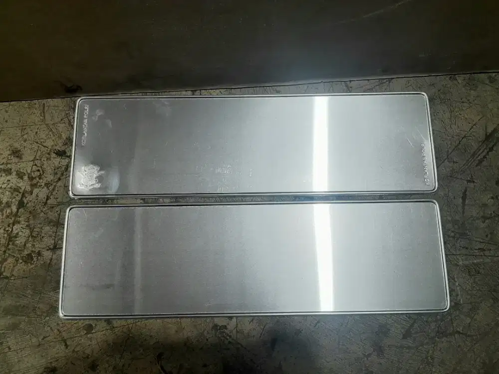 Bahan baku plat nomor mobil tanpa logo ketebalan 0,8mm