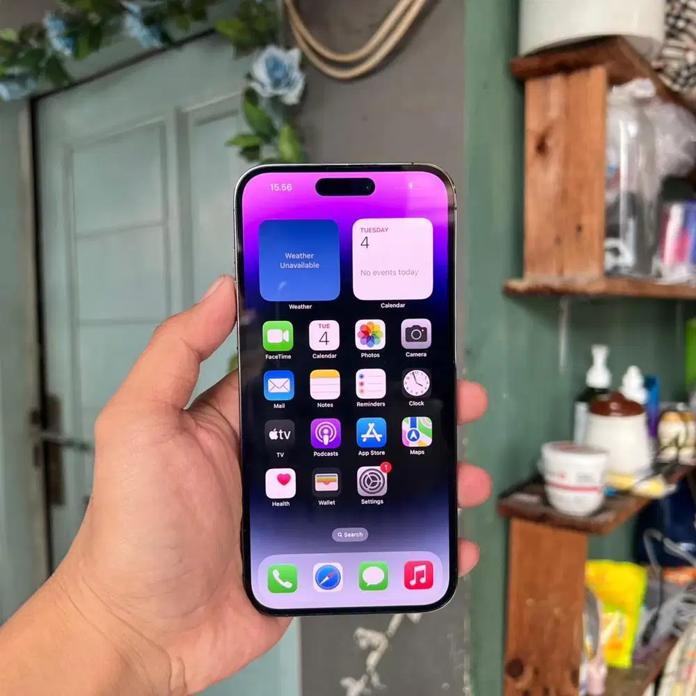 iPhone 14 Pro Max 128 Gb Deep Purple iBox Fullset Mulus Nominus 5G