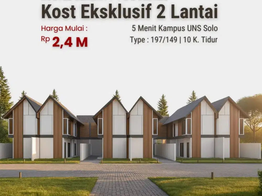 Hanya Selangkah, Kost Eksklusif Dekat Kampus UNS Solo