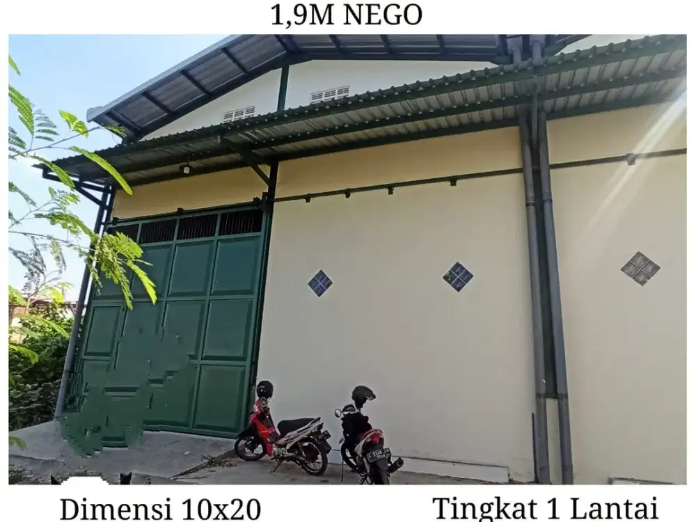 DIJUAL GUDANG TROPODO JAYA DKT MERR TOL JUANDA SURABAYA SIDOARJO SHM