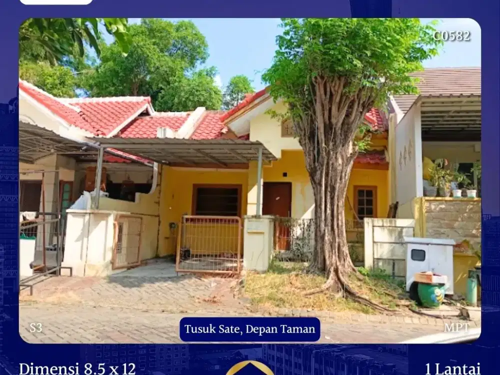 JUAL RUMAH PAKUWON INDAH VILLA VALENSIA SURABAYA SHM TUSUK SATE MURAH
