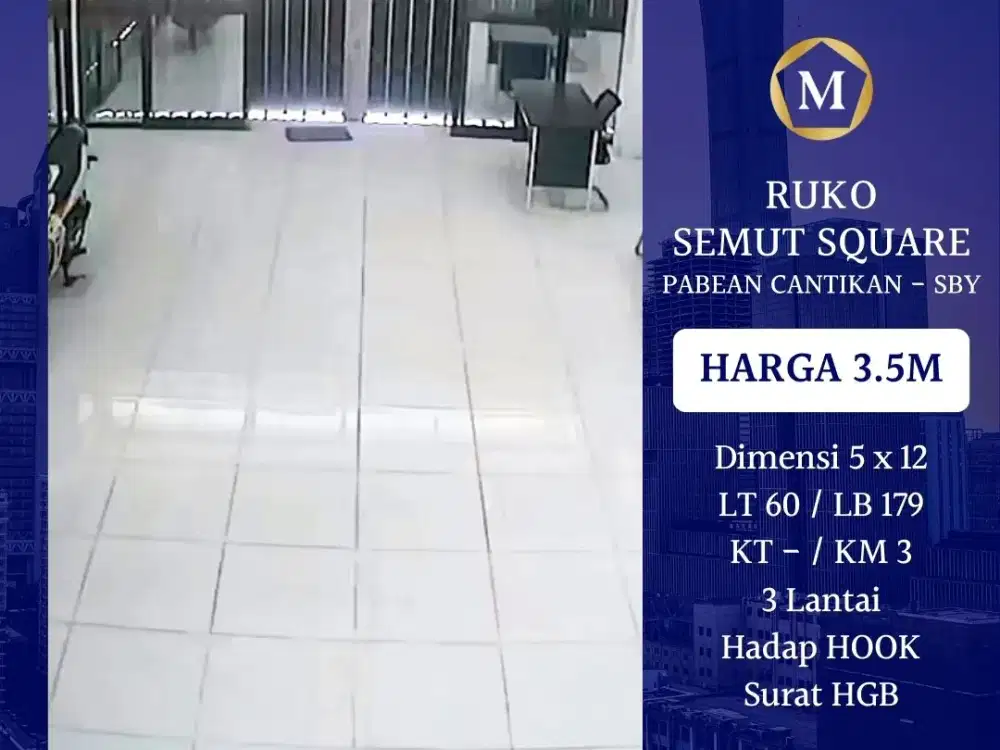 JUAL RUKO PAKUWON SQUARE PABEAN SURABAYA HOOK