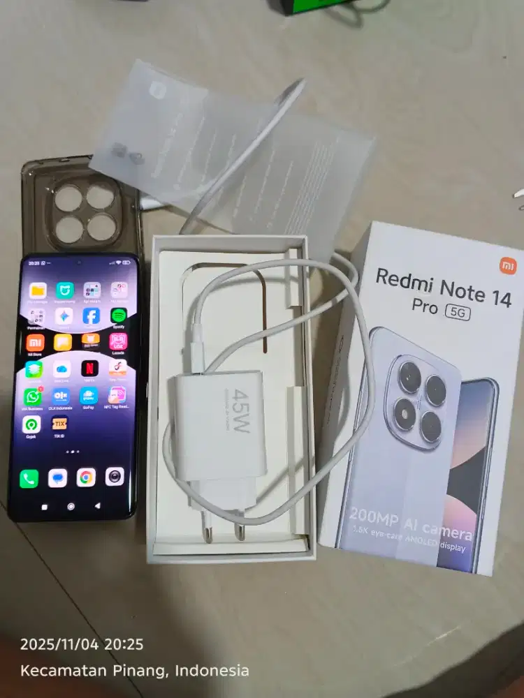 Xiaomi redminote 14 pro 5G ram 8/256 mulus