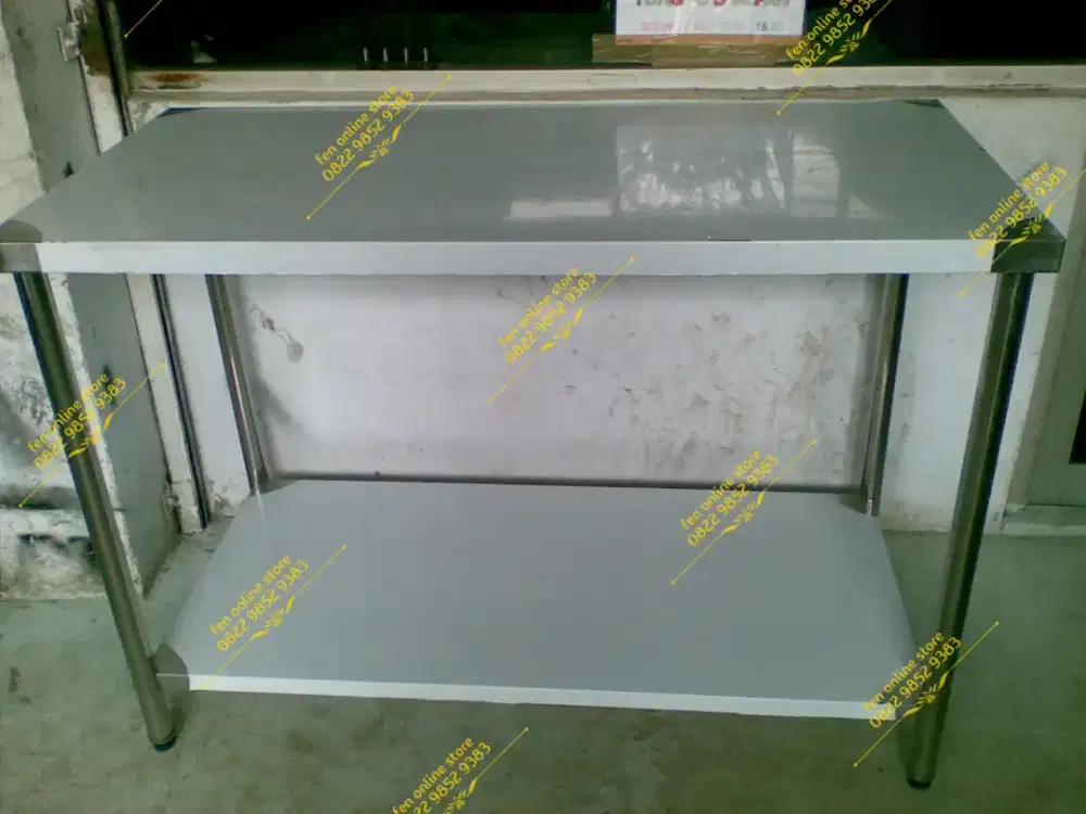 MEJA STAINLESS 2 SUSUN