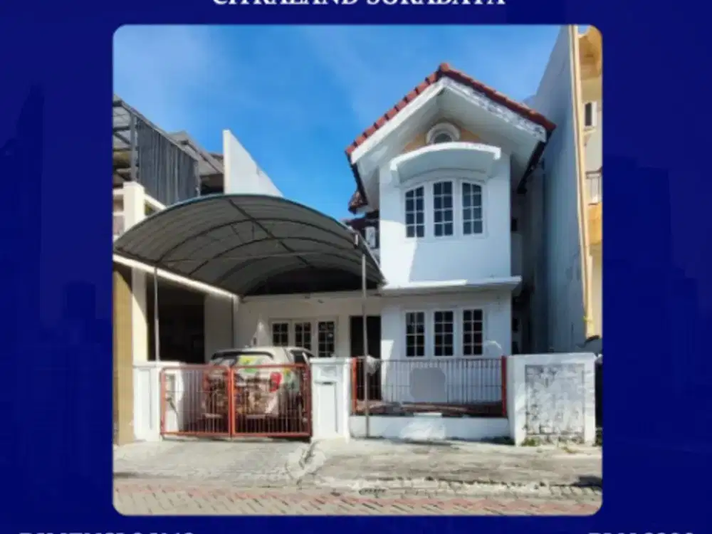JUAL RUMAH CITRALAND INTERNATIONAL VILLAGE SURABAYA SHM