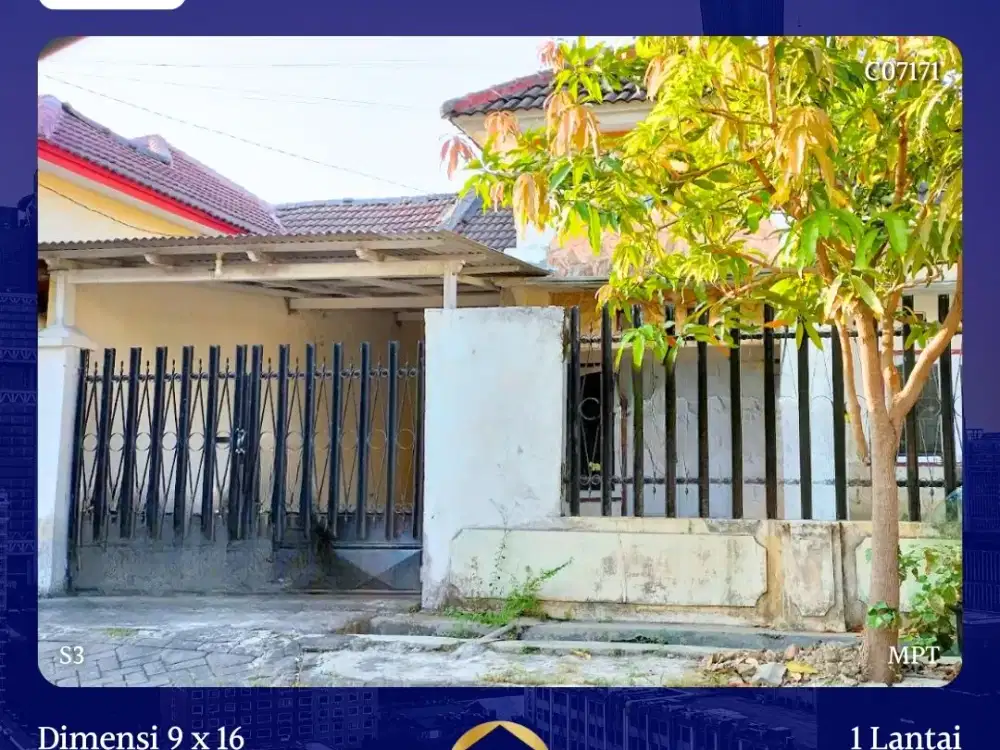 JUAL RUMAH PERMATA SAFIRA SURABAYA SHM DKT PTC UNESA LIDAH WIYUNG
