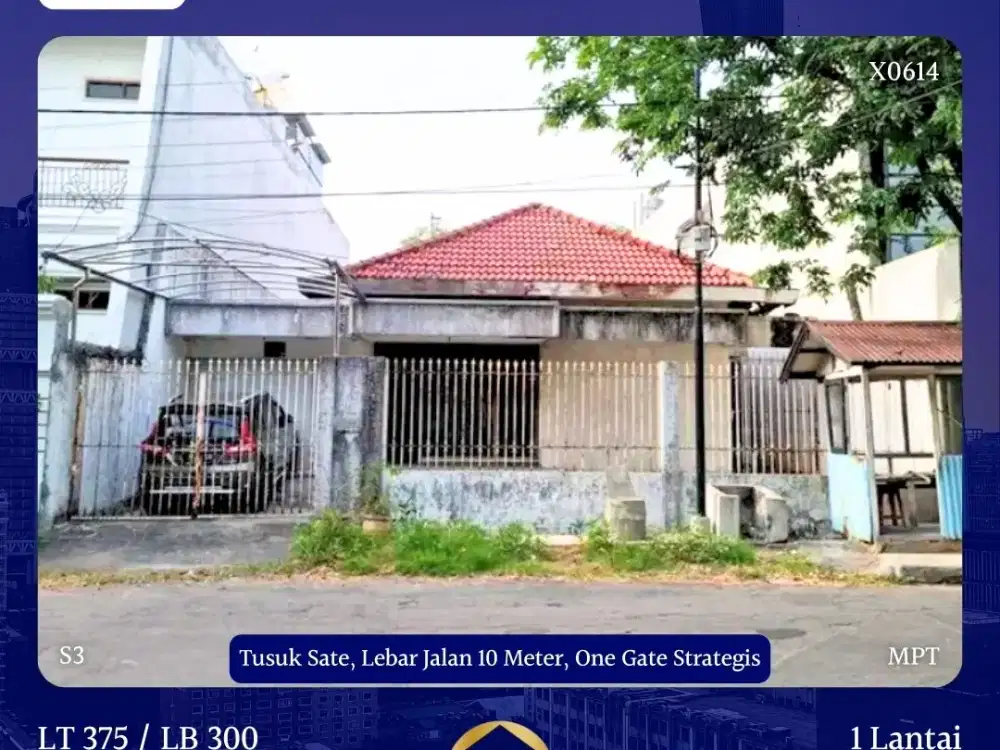 JUAL RUMAH KERTAJAYA INDAH SURABAYA SHM TUSUK SATE