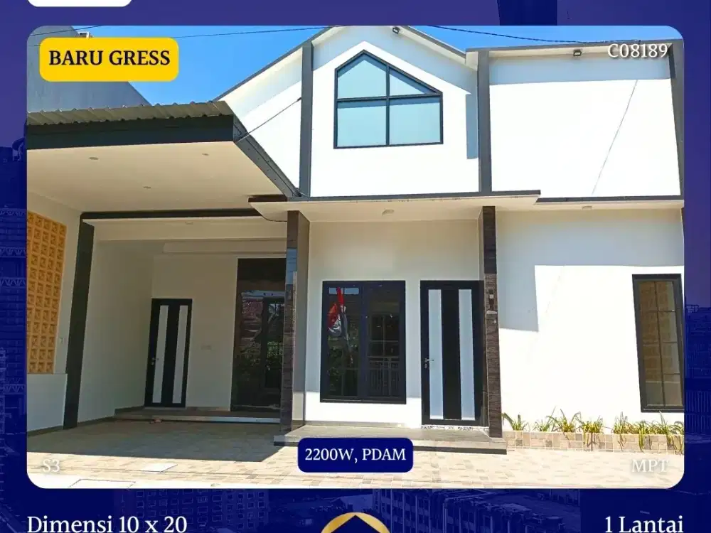 JUAL RUMAH BARU BABATAN MUKTI WIYUNG SURABAYA 1.8M