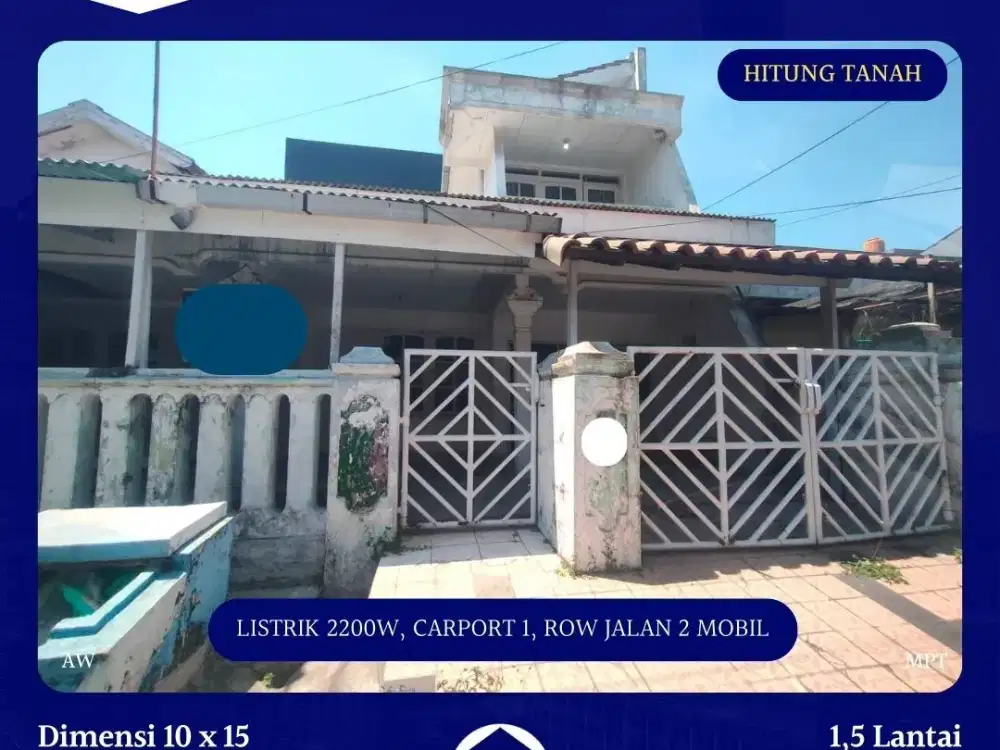 JUAL HITUNG TANAH RUMAH BARUK UTARA RUNGKUT SHM NEGO KAVLING