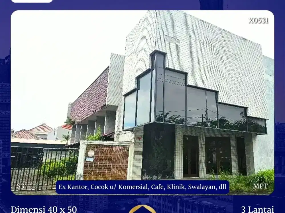 DIJUAL BANGUNAN KANTOR RAYA KENDANGSARI SURABAYA DKT TENGGILIS JEMUR