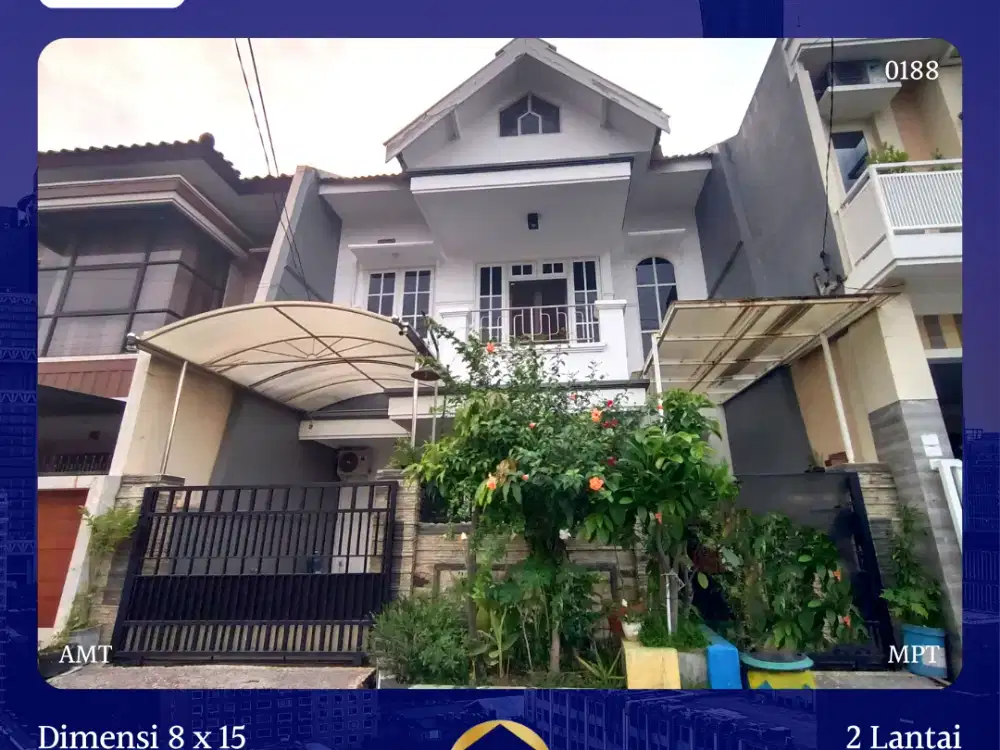 JUAL RUMAH BABATAN PANTAI SURABAYA LEBAR 8 HARGA MURAH