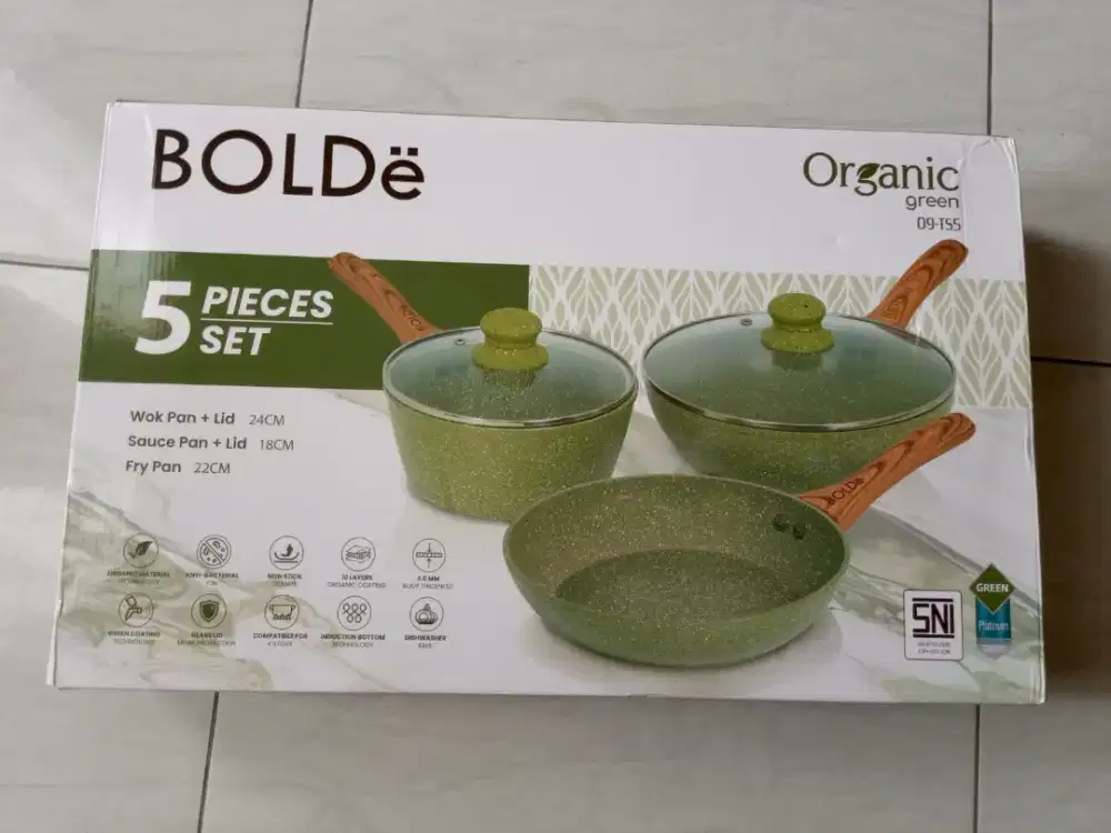 panci bolde organic pan set 5pcs