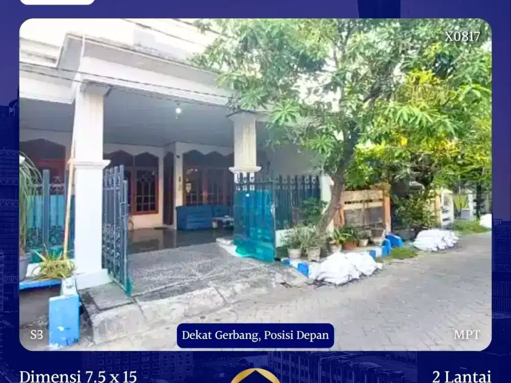 JUAL RUMAH PANDUGO BARU SURABAYA POSISI DEPAN