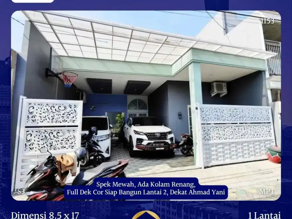 JUAL RUMAH KEBONSARI JAMBANGAN SURABAYA SPEK MEWAH