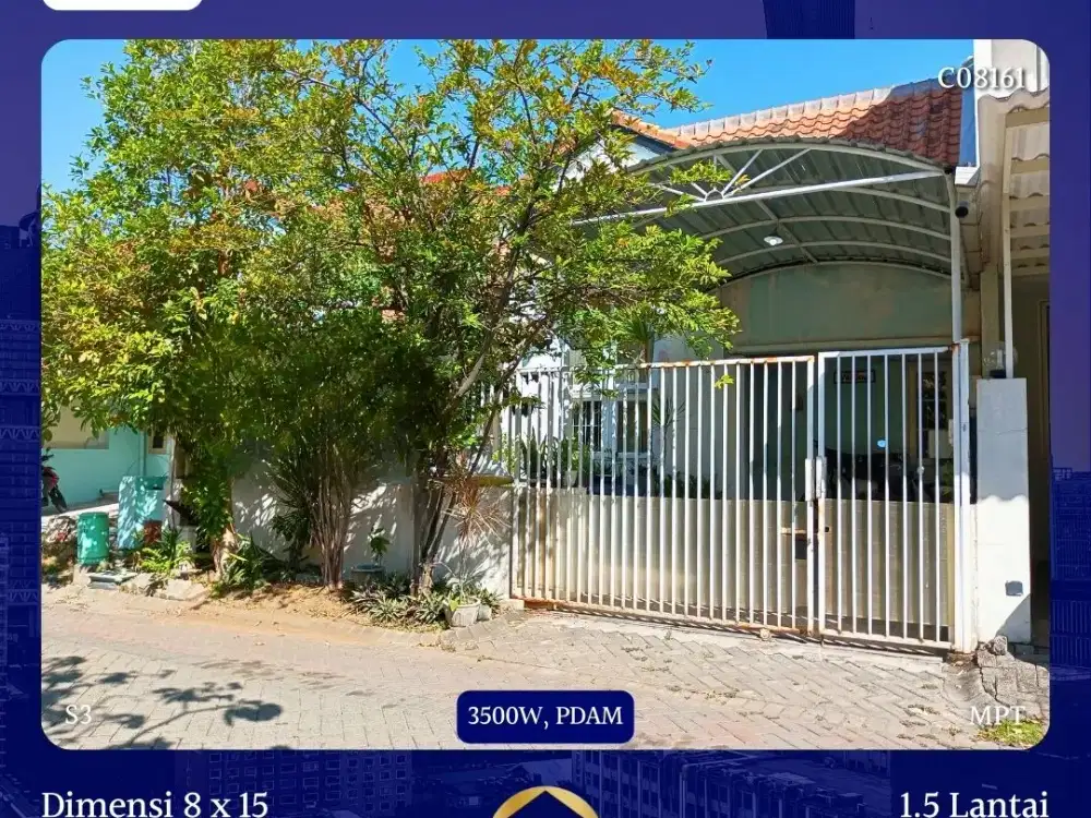 JUAL RUMAH CITRALAND TAMAN PUSPA RAYA SURABAYA 1.85M