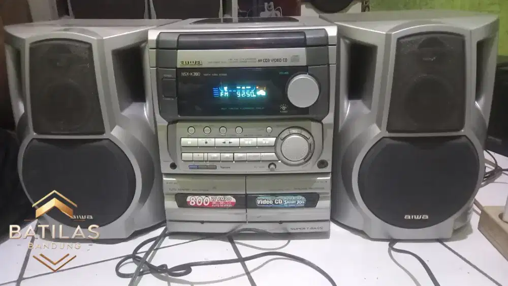 Tape compo Aiwa NSX K380 Super T Bass Suara speaker nya mantap