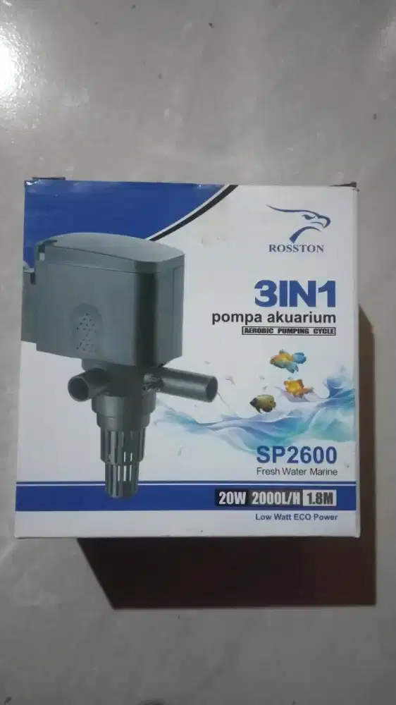 Mesin aquarium (2000lh) roston buat aquarium 70-130cm