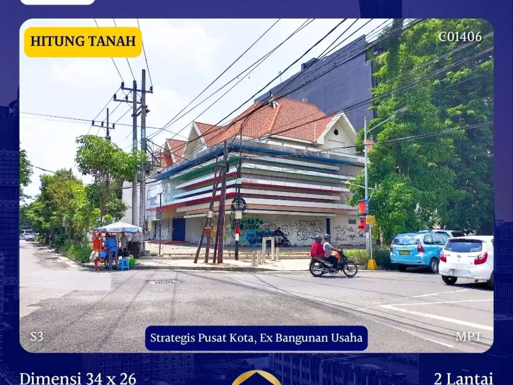 Dijual Rumah Hitung Tanah Dr Soetomo Tegalsari Surabaya SHM Pusat Kota Strategis