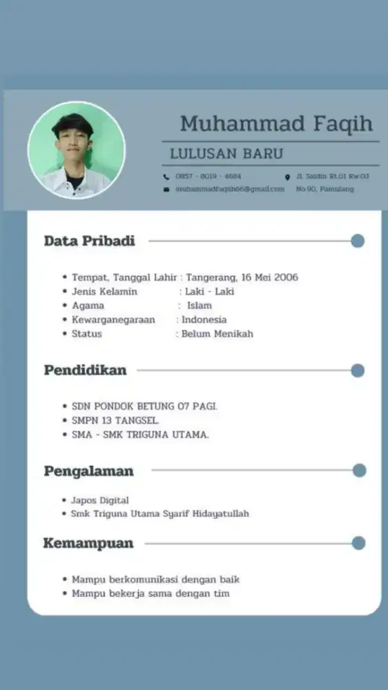 info lowongan pekerjaan