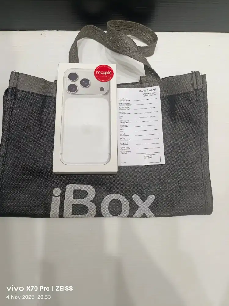 iphone 17 pro 512gb silver Garansi Resmi iBox baru segel fresh pabrik