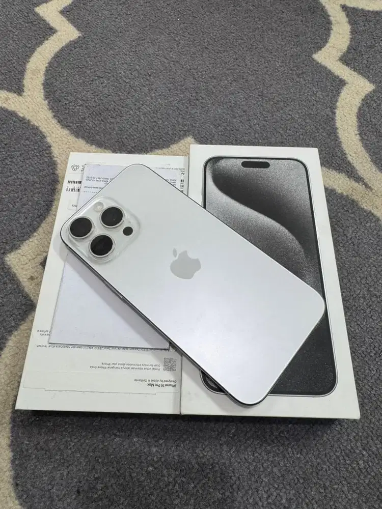 iPhone 15 Pro Max 256gb Mulus Terawat BH 100% CC 77