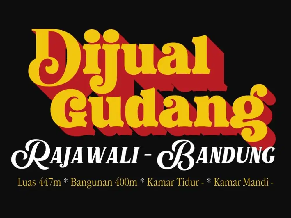 JUAL GUDANG MURAH RAJAWALI, ANDIR, GARUDA, DADALI, SUDIRMAN, BANDUNG