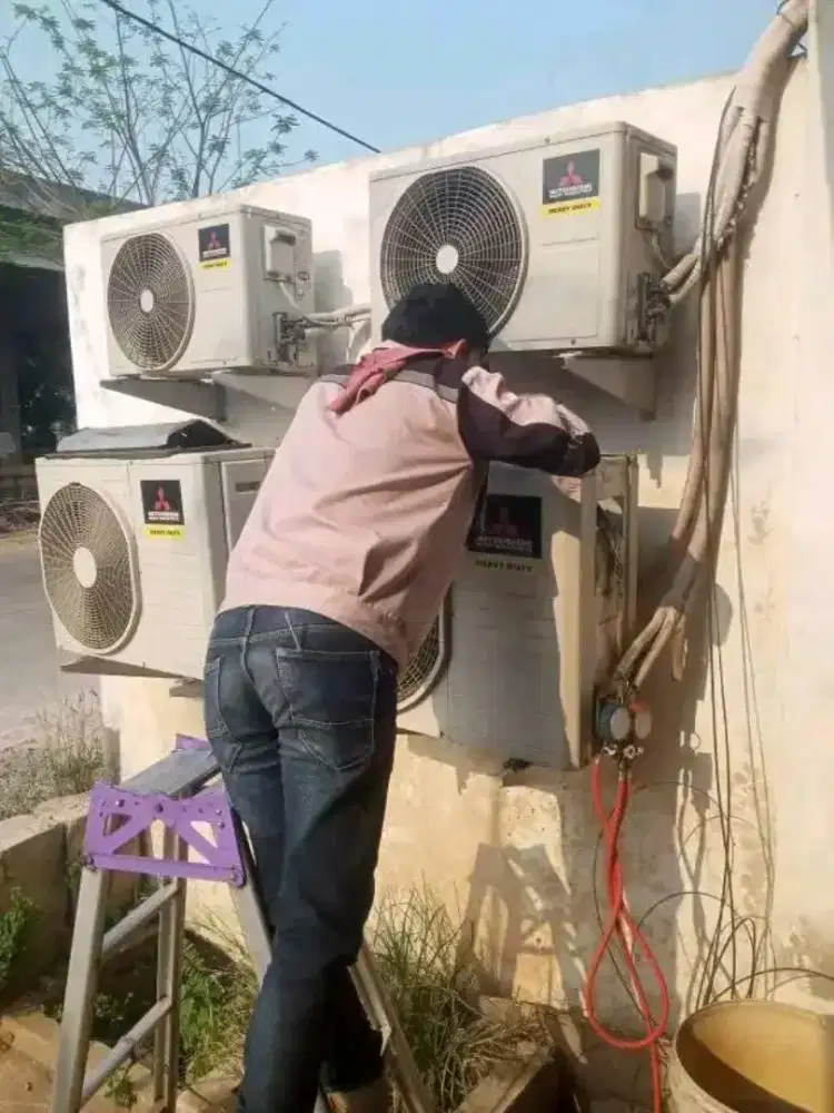 SERVICE AC KULKAS MESIN CUCI POMPA AIR BONGKAR PASANG AC